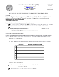 Form T Time-Share Public Disclosure Report - Template - Arizona, Page 7