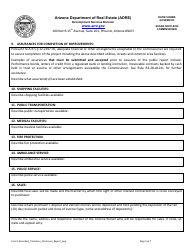Form Y Application for Amended Timeshare Public Report - Arizona, Page 6