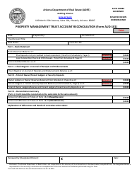 Form AUD-101 Property Management Trust Account Reconciliation - Arizona, Page 3