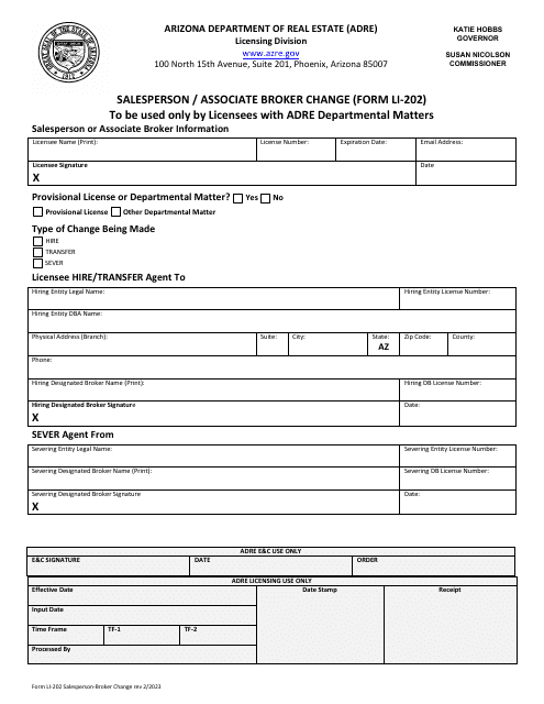 Form LI-202  Printable Pdf