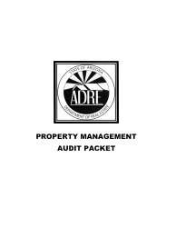 Document preview: Property Management Audit Packet - Arizona