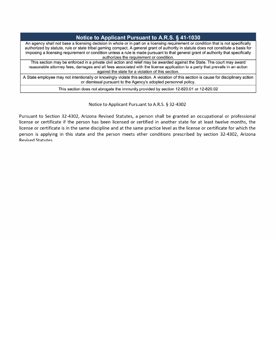 Form LI-220 Broker to Salesperson - Arizona, Page 2