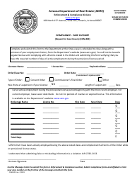 Form COM-400 Compliance - Case Closure Form - Arizona, Page 2