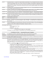 Instructions for Form HS-122 Schedule HI-144 Vermont Homestead Declaration and/or Property Tax Credit Withdrawal - Vermont, Page 4