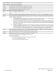 Instructions for Schedule IN-113 Vermont Income Adjustment Calculations - Vermont, Page 2