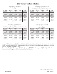 Instructions for Form IN-111 Vermont Income Tax Return - Vermont, Page 12