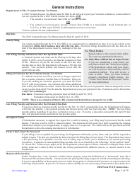 Instructions for Form IN-111 Vermont Income Tax Return - Vermont, Page 3