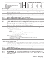 Instructions for Form IN-111 Vermont Income Tax Return - Vermont, Page 7