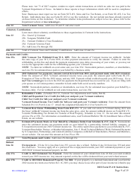 Instructions for Form IN-111 Vermont Income Tax Return - Vermont, Page 9