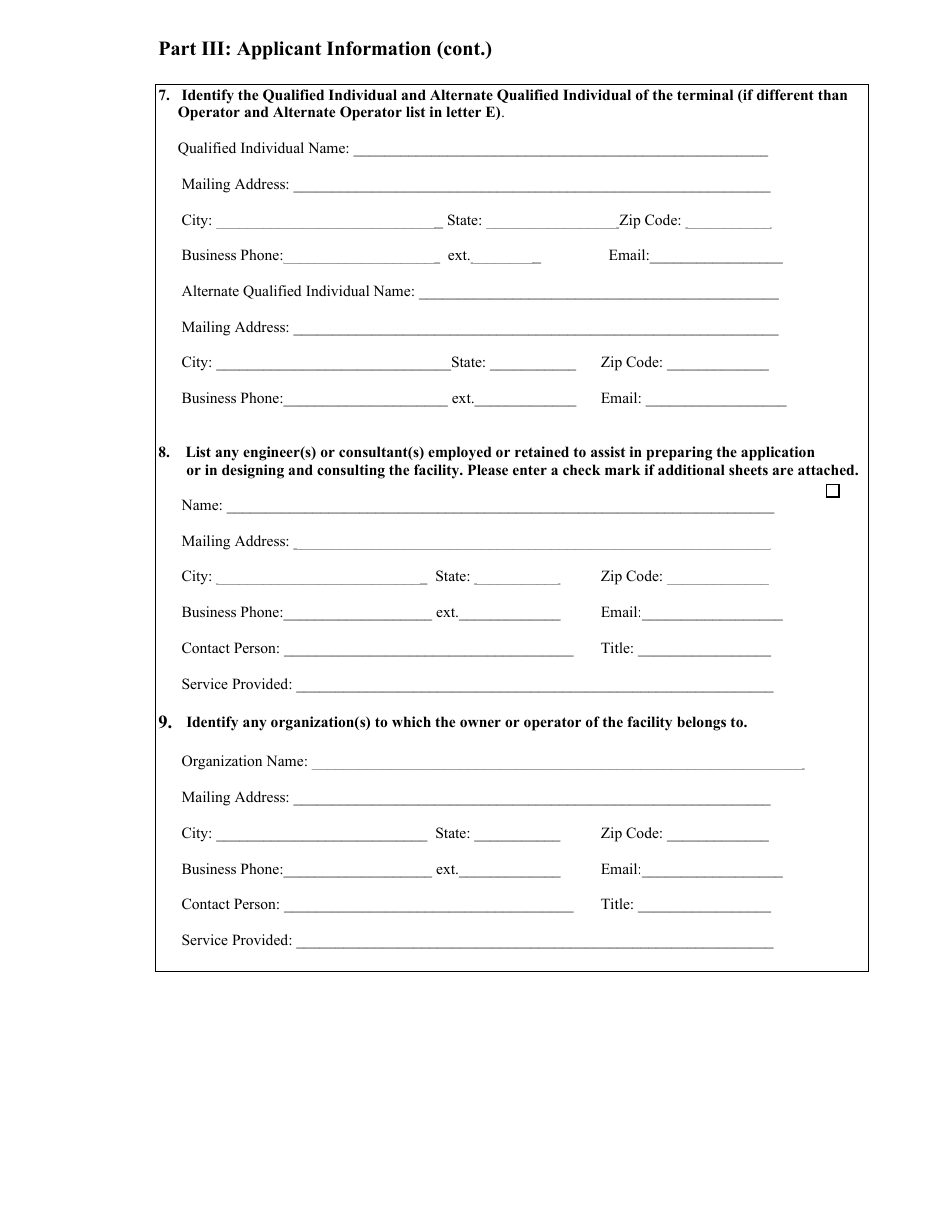 Application for Terminal Facility License - Virgin Islands, Page 3