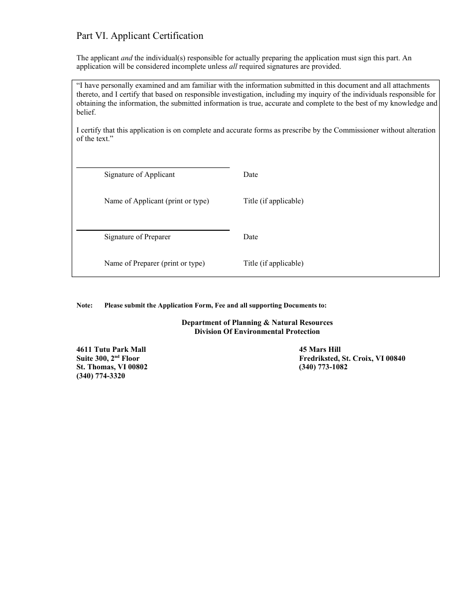 Application for Terminal Facility License - Virgin Islands, Page 5