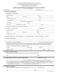 Form AFPR Application for Plan Review of a Lp-Gas System - New Jersey