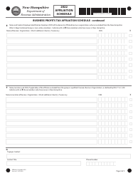 Form AFF SCHD Business Profits Tax Affiliation Schedule - New Hampshire, Page 2