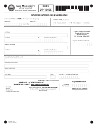 Form DP-10-ES Estimated Interest and Dividends Tax - New Hampshire, Page 4