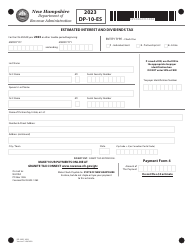 Form DP-10-ES Estimated Interest and Dividends Tax - New Hampshire, Page 5