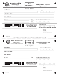 Form DP-110-ES Estimated Railroad Tax - New Hampshire, Page 3