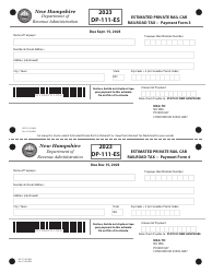 Form DP-111-ES Estimated Private Rail Car Railroad Tax - New Hampshire, Page 3