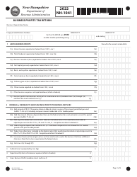 Document preview: Form NH-1041 Fiduciary Business Profits Tax Return - New Hampshire