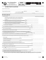 Form NH-1065 Partnership Business Profits Tax Return - New Hampshire, Page 3