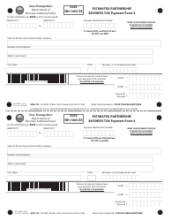 Form NH-1065-ES Estimated Partnership Business Tax - New Hampshire, Page 3