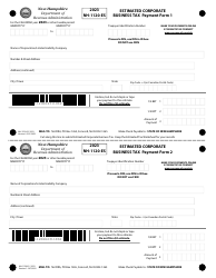 Form NH-1120-ES Estimated Corporate Business Tax - New Hampshire, Page 2