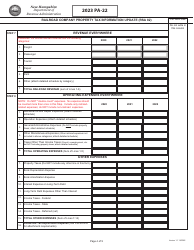 Form PA-22 Railroad Company Property Tax Information Update (Rsa 82) - New Hampshire, Page 4