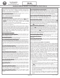 Form PA-22 Railroad Company Property Tax Information Update (Rsa 82) - New Hampshire, Page 8