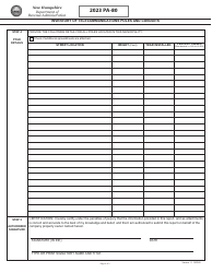 Form PA-80 Inventory of Telecommunications Poles and Conduits - New Hampshire, Page 2