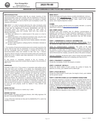 Form PA-80 Inventory of Telecommunications Poles and Conduits - New Hampshire, Page 3