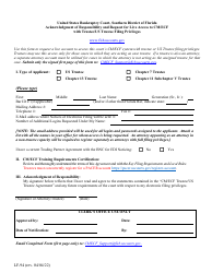 Document preview: Form LF-94 Acknowledgment of Responsibility and Request for Live Access to Cm/Ecf With Trustee/US Trustee Filing Privileges - Florida