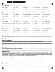 Form IFTA-1 International Fuel Tax Agreement Massachusetts License Application - Massachusetts, Page 2