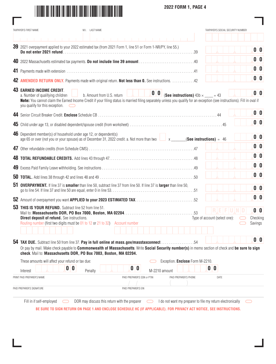 Form 1 - 2022 - Fill Out, Sign Online and Download Printable PDF ...