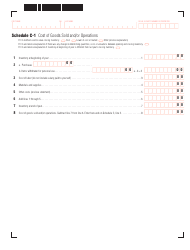 Schedule C Massachusetts Profit or Loss From Business - Massachusetts, Page 3
