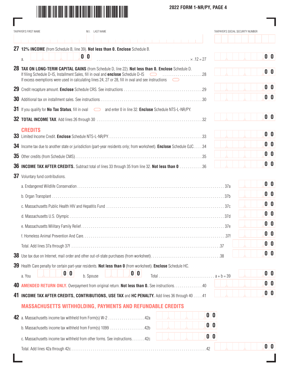 Form 1-NR/PY - 2022 - Fill Out, Sign Online and Download Printable PDF ...