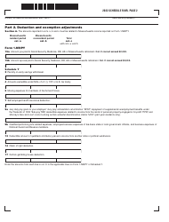 Schedule R/NR Resident/Nonresident Worksheet - Massachusetts, Page 2
