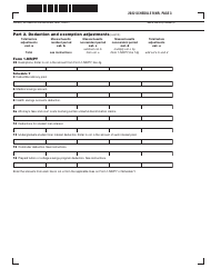 Schedule R/NR Resident/Nonresident Worksheet - Massachusetts, Page 3