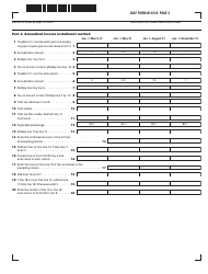 Form M-2210 Underpayment of Massachusetts Estimated Income Tax (For Filers of Form 1, 1-nr/Py, Form 3m, Nrcr, and 63d-Elt) - Massachusetts, Page 3