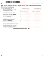 Schedule D-IS Long-Term Capital Gains and Losses Excluding Collectibles - Massachusetts, Page 2