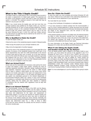 Schedule SC Septic Credit for Repairing or Replacing a Failed Cesspool or Septic System - Massachusetts, Page 4