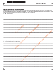 Form 63-20P Premium Excise Return for Life Insurance Companies - Massachusetts, Page 6