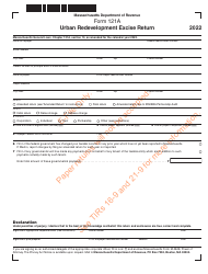 Form 121A Urban Redevelopment Excise Return - Massachusetts, Page 2