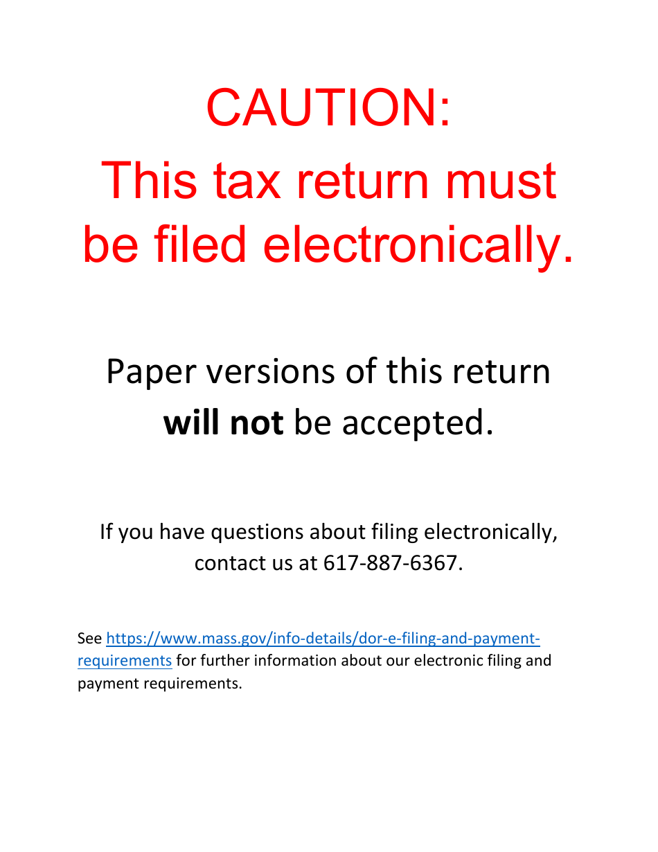 Form MA NRCR Nonresident Composite Return - Massachusetts, Page 1