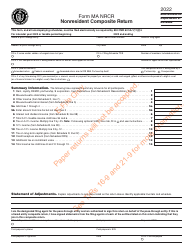 Form MA NRCR Nonresident Composite Return - Massachusetts, Page 2