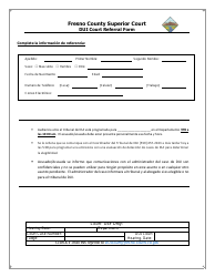 Dui Court Referral Form - County of Fresno, California (English/Spanish), Page 2