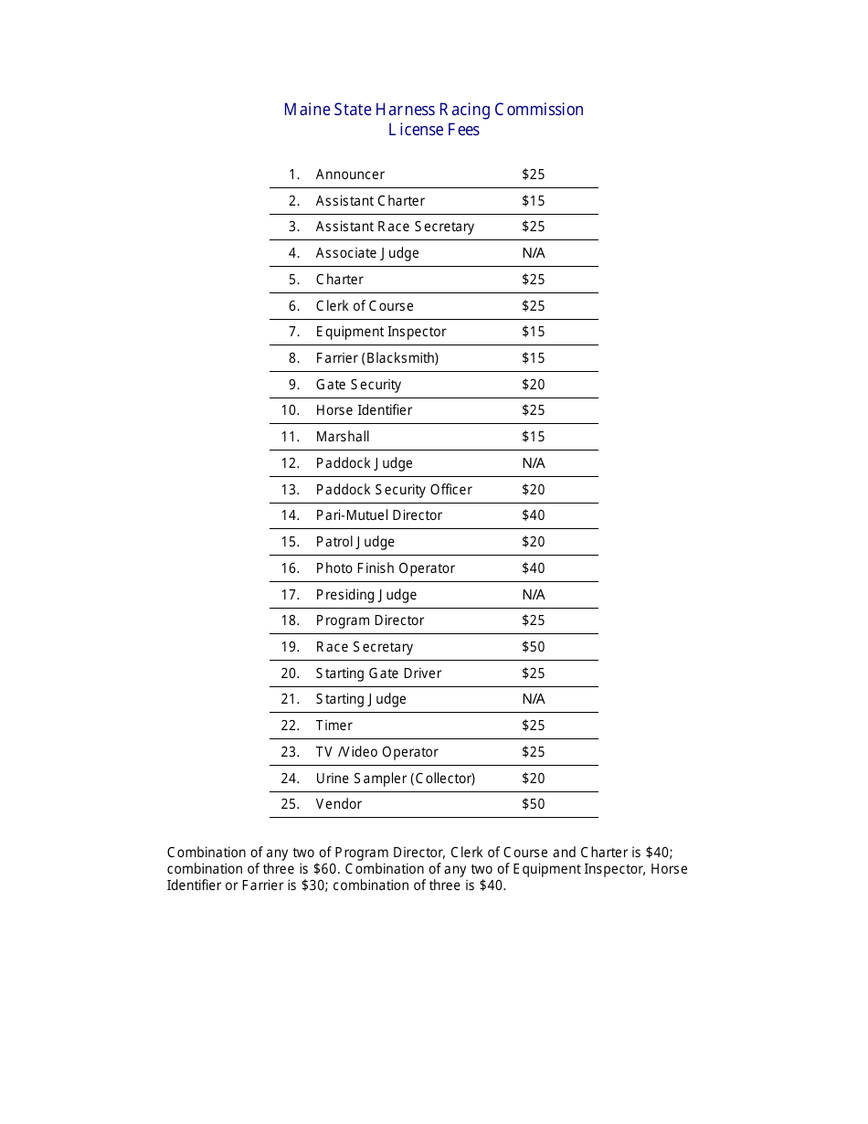 Officials License Application - Maine, Page 2