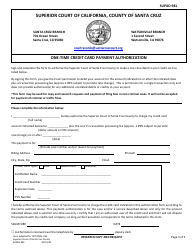 Form SUPAD981 Research and Copy Request Form - Santa Cruz County, California, Page 3