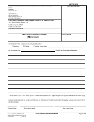 Form SUPPR1070 Objection to Conservatiorship - Santa Cruz County, California