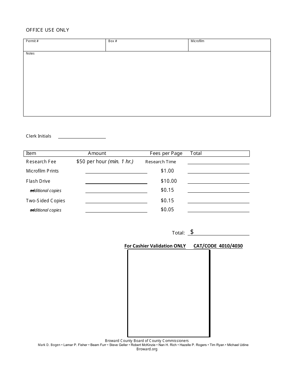 Request for Building Records - Broward County, Florida, Page 3