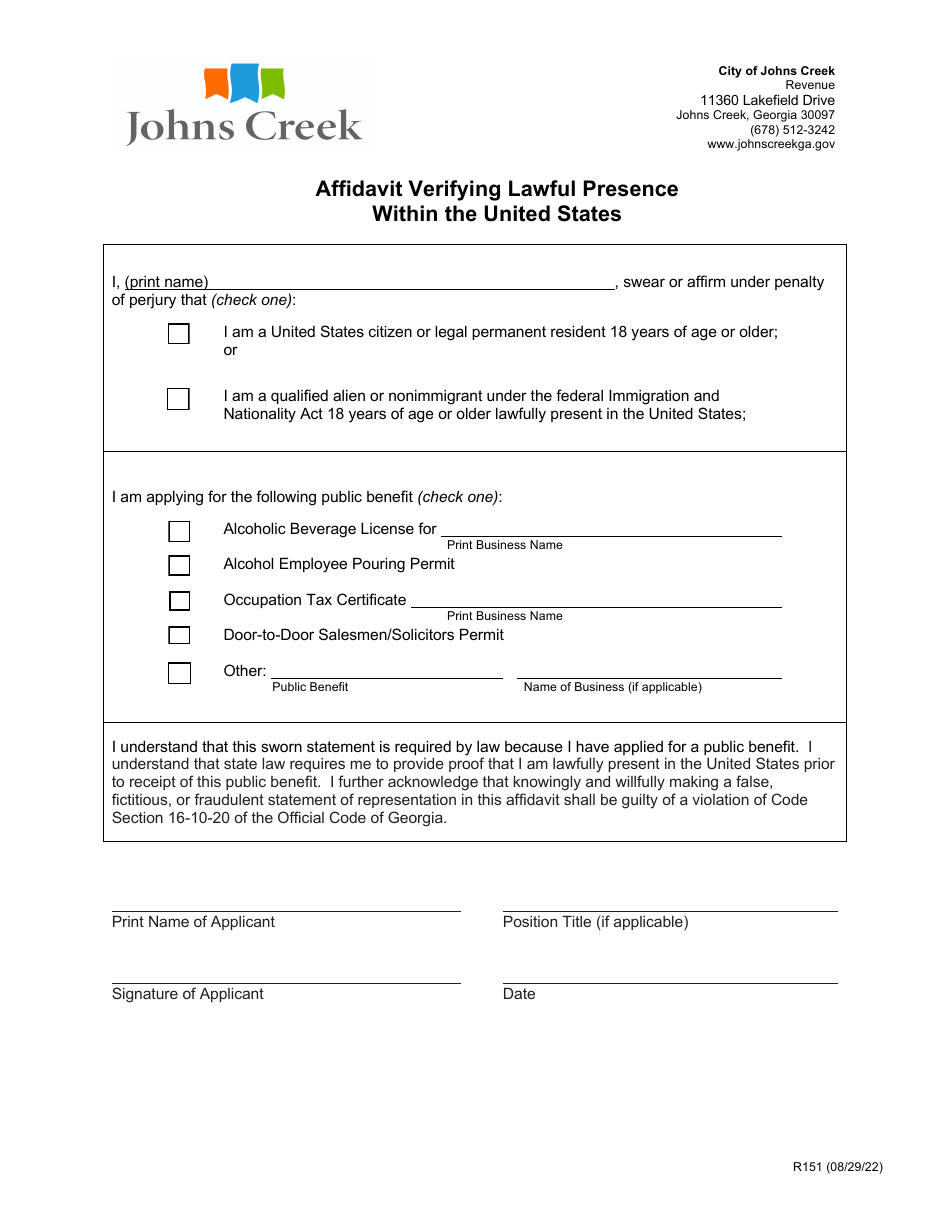 Form R151 Alcoholic Beverage License Renewal - City of Johns Creek, Georgia (United States), Page 6