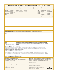 Form 22-00240 Beekeeper Registration - New Brunswick, Canada (English/French), Page 2
